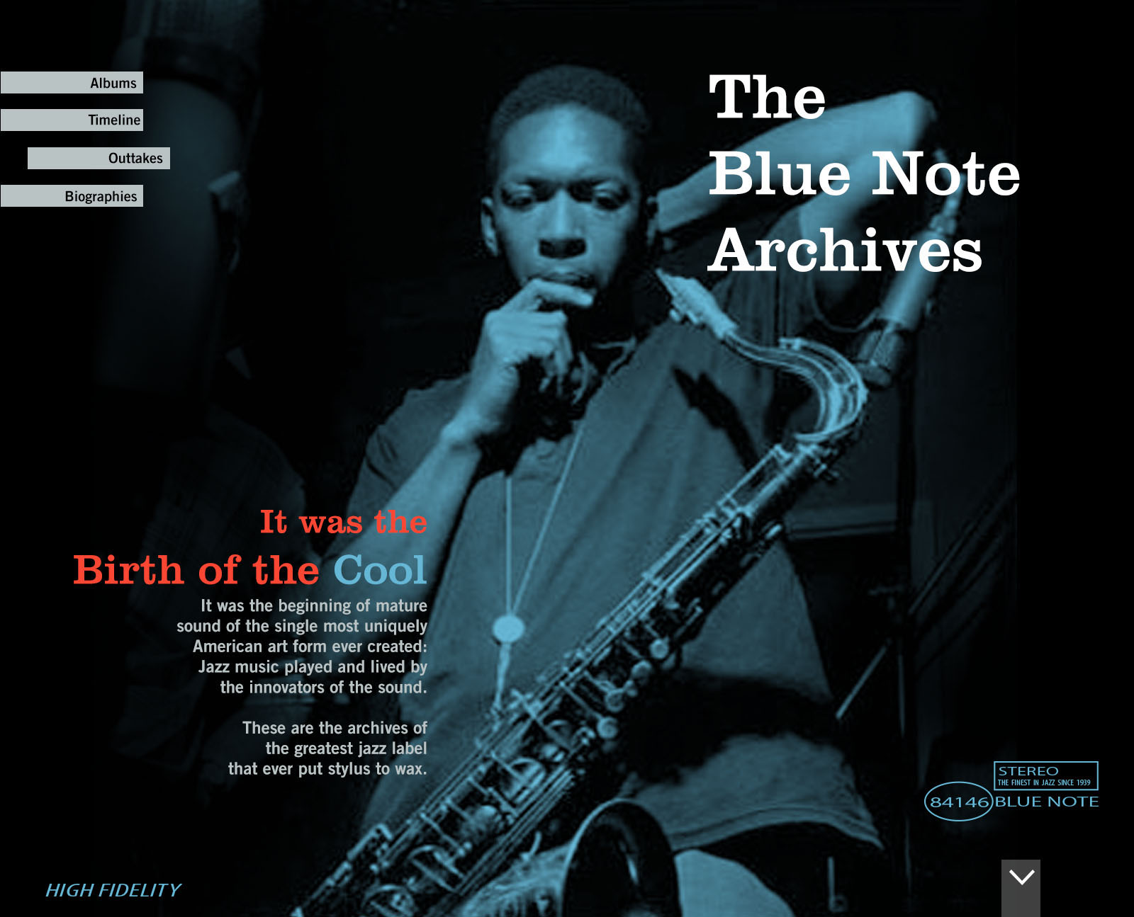 Blue Note Jazz Website