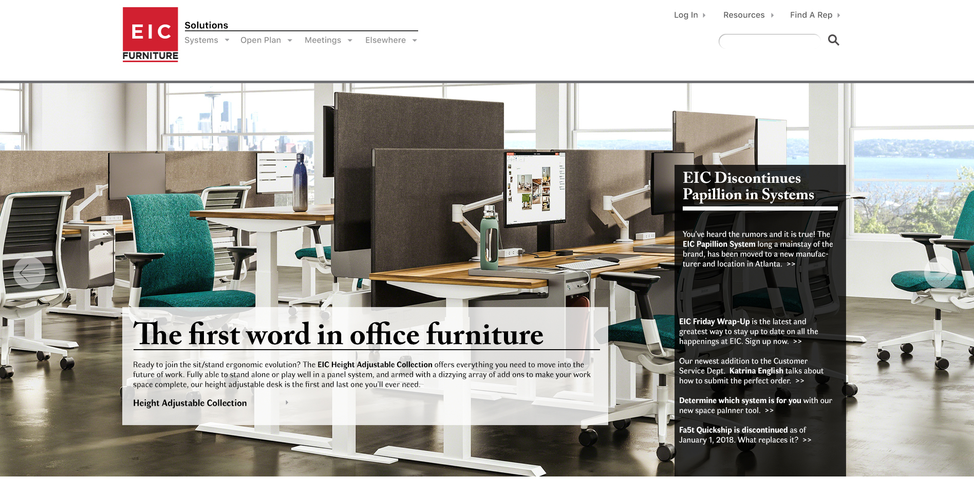 B2b Furniture Website – Charles Yoakum – Multi-disciplinary Creative