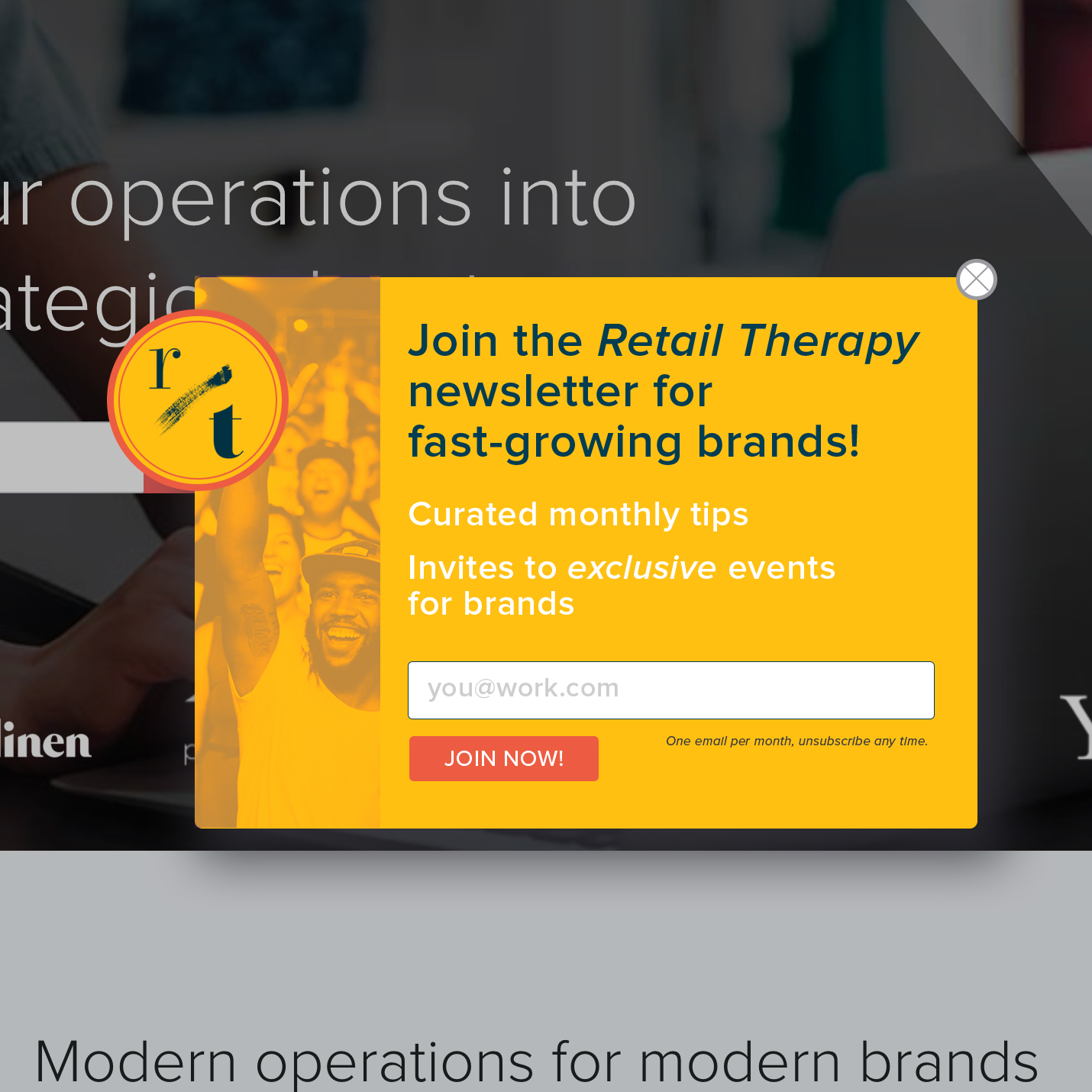 Retail Therapy Newsletter Branding/Design