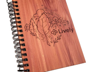 Lively Laser-Etched Notebook Cover